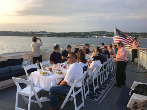 Upper Deck Tables seated